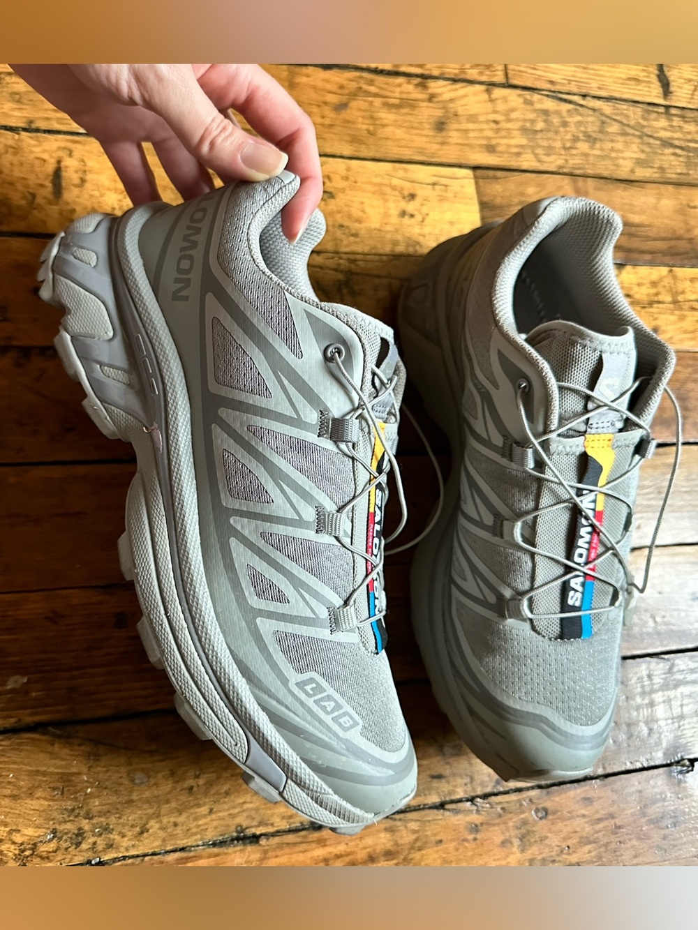 SALOMON XT-6 GHOST GREY W7/M6 - Picture 5 of 14